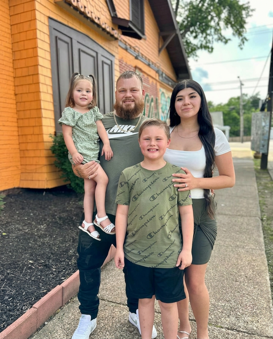 John Smotherman with his family